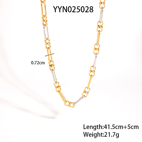 304 ожерелья из овальных звеньев из нержавеющей стали для женщин