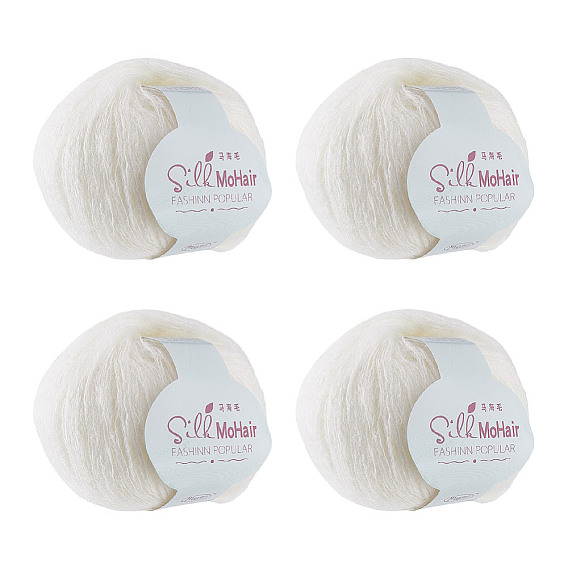 4 моток мохеровой пряжи, нитки для ручного вязания, для детского свитера, шарфа, ткани, рукоделия, ремесла