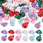 54 piezas 6 colores perlas acrílicas opacas con revestimiento uv, iridiscente, sombrero