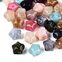 Two Tone Opaque Acrylic Beads, Imitation Gemstone, Star