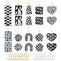 DIY Earring Making Kits, Including 3D Printed Acrylic Pendants, Iron Earring Hooks, Iron Open Jump Rings