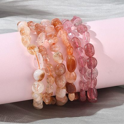 Браслеты из натуральных драгоценных камней для женщин, нангеты