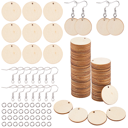 Наборы для сережек своими руками, включая деревянные подвески и 316 серьги-крючки из хирургической нержавеющей стали