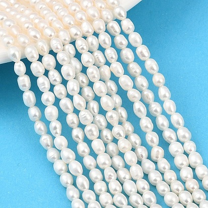 Нити из натурального культивированного пресноводного жемчуга, рис, класс 3а++