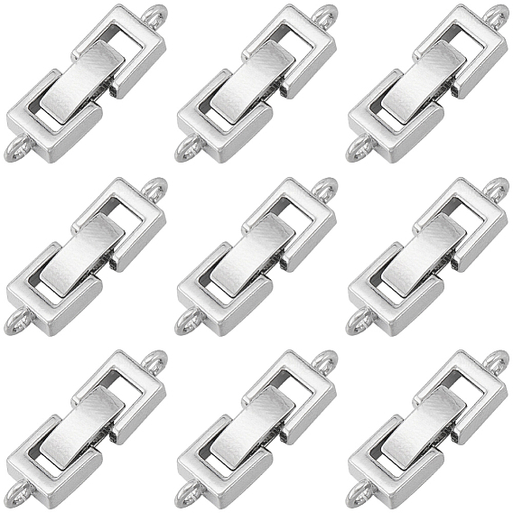 10шт. стойка с покрытием из латуни застежки для часового браслета, долговечный