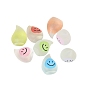 Luminous Resin Small Flame with Smiling Face Display Decoration, Glow in the Dark, Micro Landscape Car Desktop Ornaments