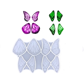 DIY Butterfly Wing Pendant Silicone Molds, Resin Casting Molds, for UV Resin & Epoxy Resin Jewelry Making