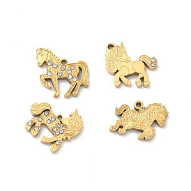 304 из нержавеющей стали горный хрусталь подвески, прелести единорога