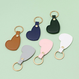 Wind solid color key chain fashion irregular love key pendant men and women small gift key ring