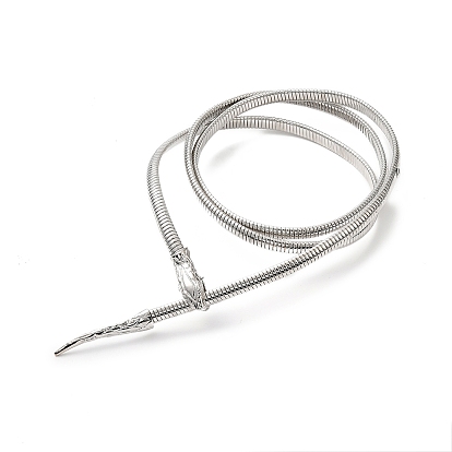 Alloy Snake Chain Belt, Serpentine Waist Chain Necklace Bracelet for Women