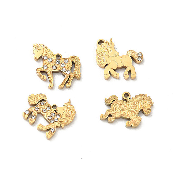 304 из нержавеющей стали горный хрусталь подвески, прелести единорога