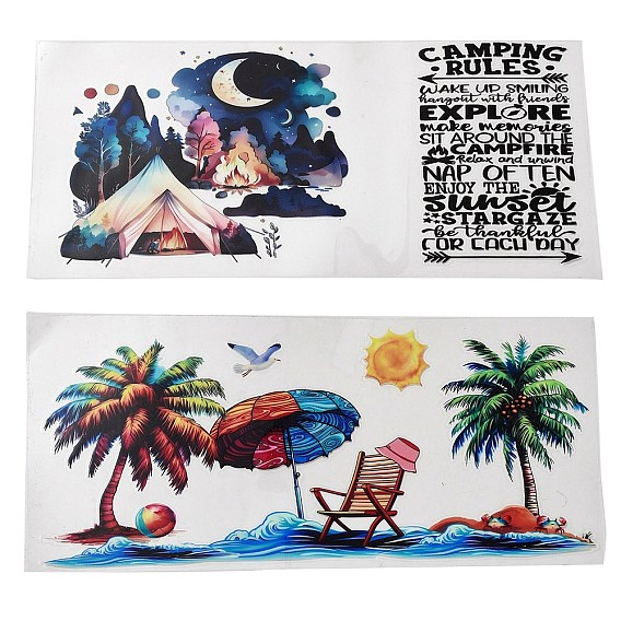 Прозрачная пленка для натирания на наклейки для стеклянных стаканчиков, Водонепроницаемые наклейки для переноски оберток чашек для поделок из чашек