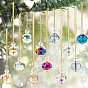 Electroplate Glass Ceiling Chandelier Ball Prism Pendant Decoration, for Christmas Tree Hanging Ornaments