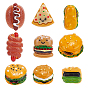 36Pcs 9 Style Resin Cabochons, Imitation Food
