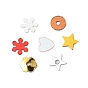 Christmas Theme Plastic Sequin Beads, Sewing Craft Decoration, Star/Flower/Snowflake