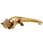 Resin & Iron Lizard Figurines Ornaments, Micro Landscape Dollhouse Accessories, Pretending Prop Decorations