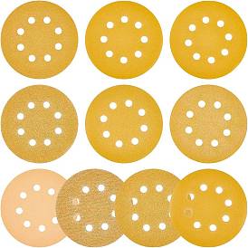8 диски шлифовальные на липучке и петле, флокирующая наждачная бумага, для шлифовального станка полировальные принадлежности