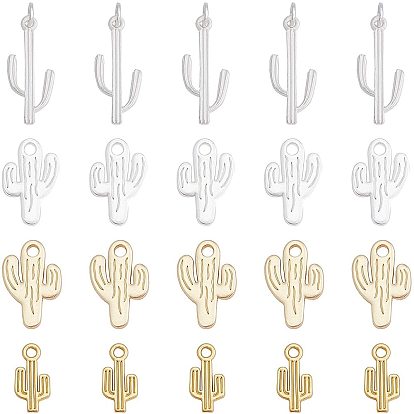 Alloy Big Pendants, Matte Style, Cadmium Free & Lead Free, Cactus