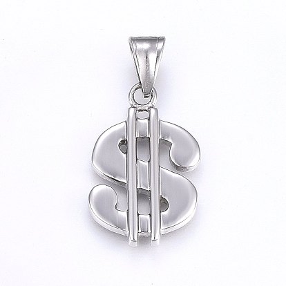 304 подвески из нержавеющей стали, знак доллара