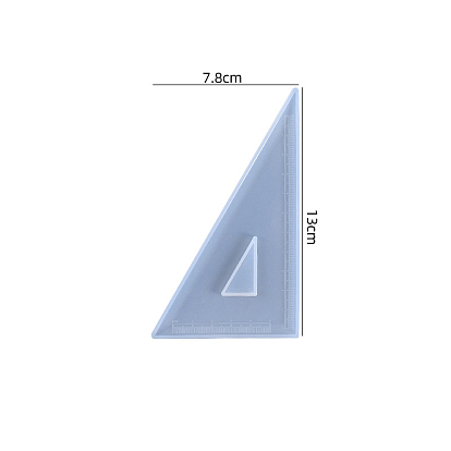 Треугольная линейка 30-60-90 градусная силиконовая форма, для уф-смолы, изготовление изделий из эпоксидной смолы