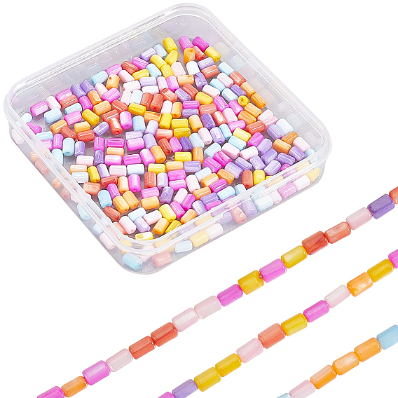 4 нити натуральные пресноводные ракушки окрашенные бусины нити, колонка