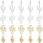 Alloy Big Pendants, Matte Style, Cadmium Free & Lead Free, Cactus