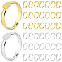 44шт. 2 цвета регулируемые латунные основания для колец