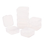Transparent Plastic Bead Containers, Rectangle