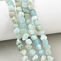 Brins de perles d'amazonite de fleurs naturelles, nuggets, pierre tombée