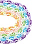 Handgefertigte undurchsichtige Acrylkabelketten, ellipsenförmige