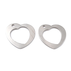 201 Stainless Steel Pendants, Heart