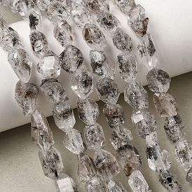 Natural Herkimer Diamond Beads Strands, Nuggets