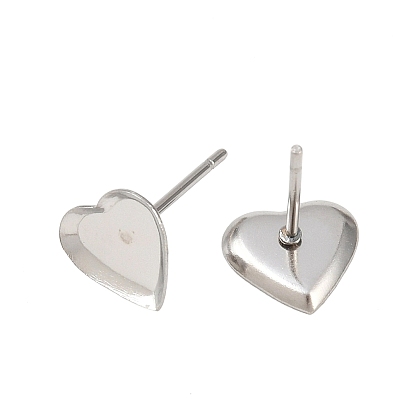 Настройки серьги кабошон 304 заготовки серьг из нержавеющей стали, с 304 штифтов из нержавеющей стали