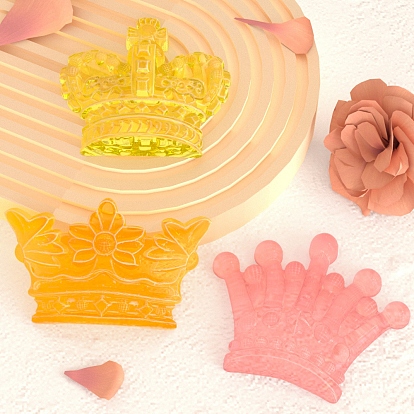 Crown/Flower Cabochon DIY Silicone Molds, Resin Casting Molds, for UV Resin & Epoxy Resin Craft Making