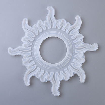 Sun Mirror Silicone Molds, for Wall Mirror Resin Casting Molds, UV Resin & Epoxy Resin Crafts Making