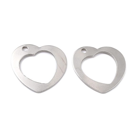 201 Stainless Steel Pendants, Heart