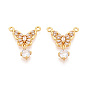 Латунные микро проложить кубического циркония подвески, бабочка, без никеля , долговечный