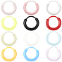 72 шт. 12 серьги-кольца из цветной смолы, кольцо