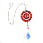 Crystals Pendants Decoration, with Gemstone Beads, for Home, Garden Decoration