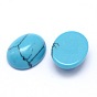 Dyed Synthetic Turquoise Oval Cabochons