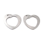201 Stainless Steel Pendants, Heart