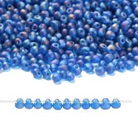 Миюки 3.4мм капельные бусины, японский бисер, матовые прозрачные цвета ab