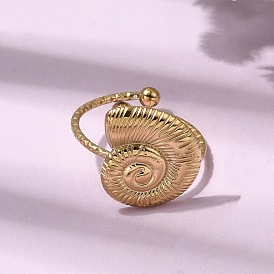 Раковина 304 открытые кольца из нержавеющей стали для женщин