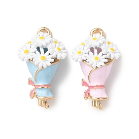 Подвески из сплава , подвески для букета/цветов, с эмалью, стойки покрытие, золотые