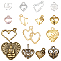 Tibetan Style Alloy Pendants, Heart