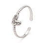 Открытое кольцо-манжета с кристаллами и стразами, 304 украшения из нержавеющей стали для женщин