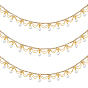 1 цепочки для чашек из латуни со стразами, цепочки с кисточками из страз, для изготовления костюмов, с имитацией жемчуга
