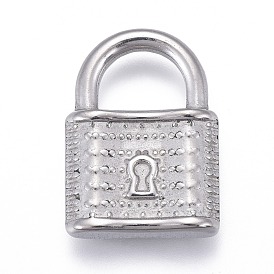 Pendentifs en acier inoxydable, verrouiller