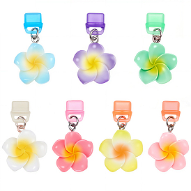 7шт. ПВХ пластиковые мобильные пылезащитные заглушки, смолой цветок