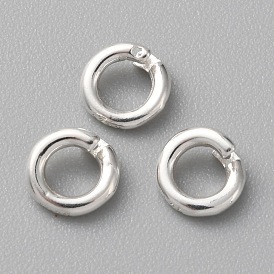 925 Запорное соединительное кольцо из стерлингового серебра, открытый круг